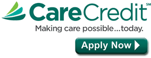 Logo for CareCredit, available for dental services from New Orleans dentist Dr. Duane Delaune.
