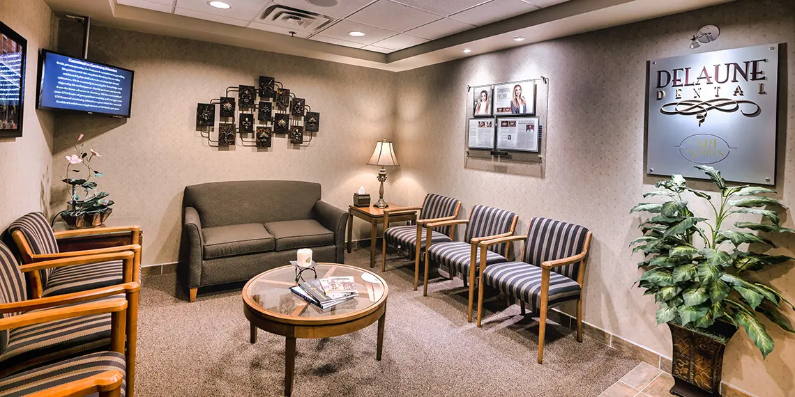 Delaune Dental office waiting area